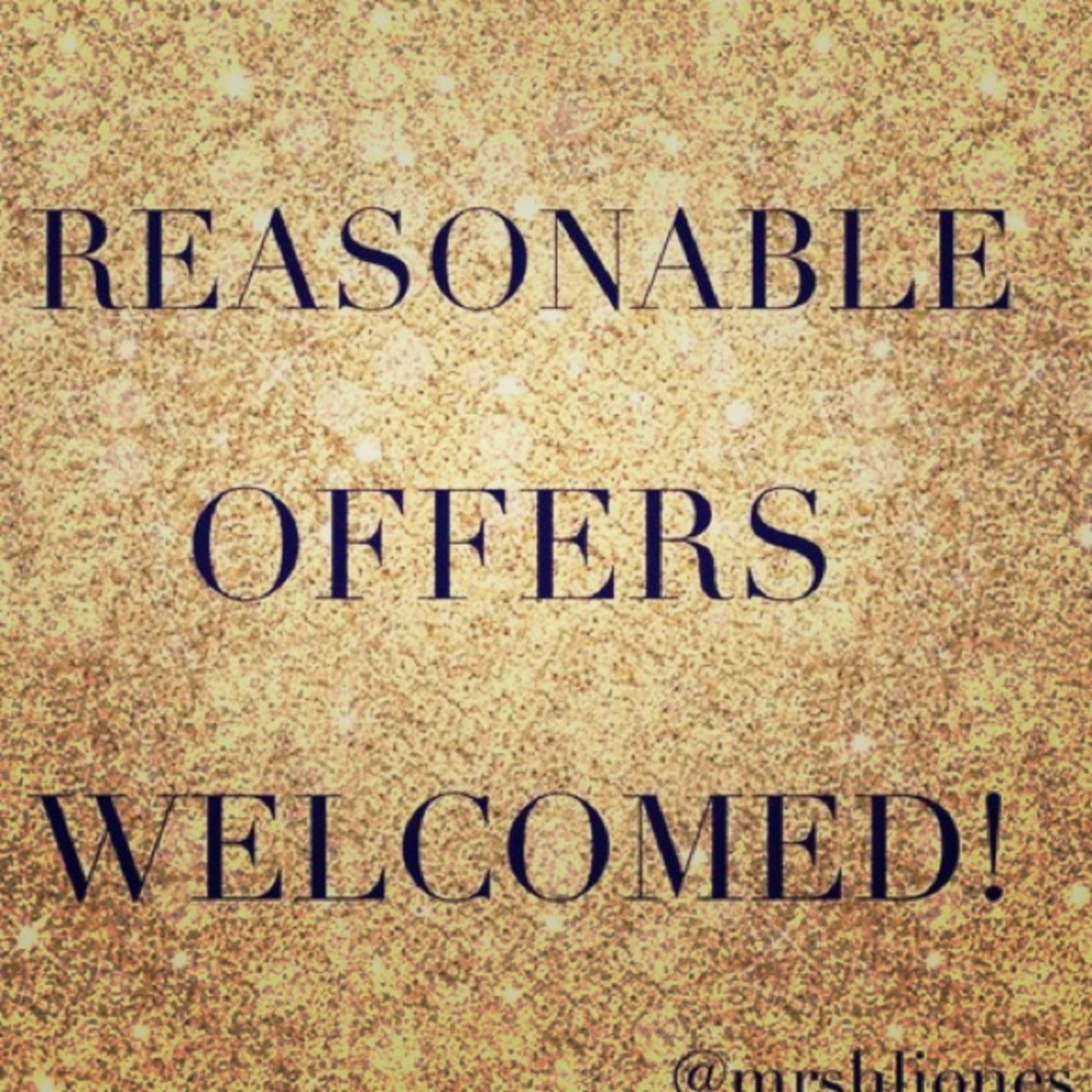 Reasonable offers welcomed!